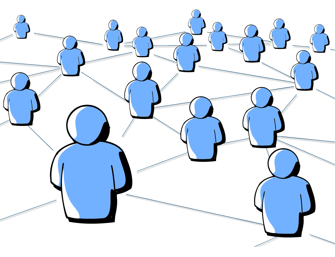 Network of connected people